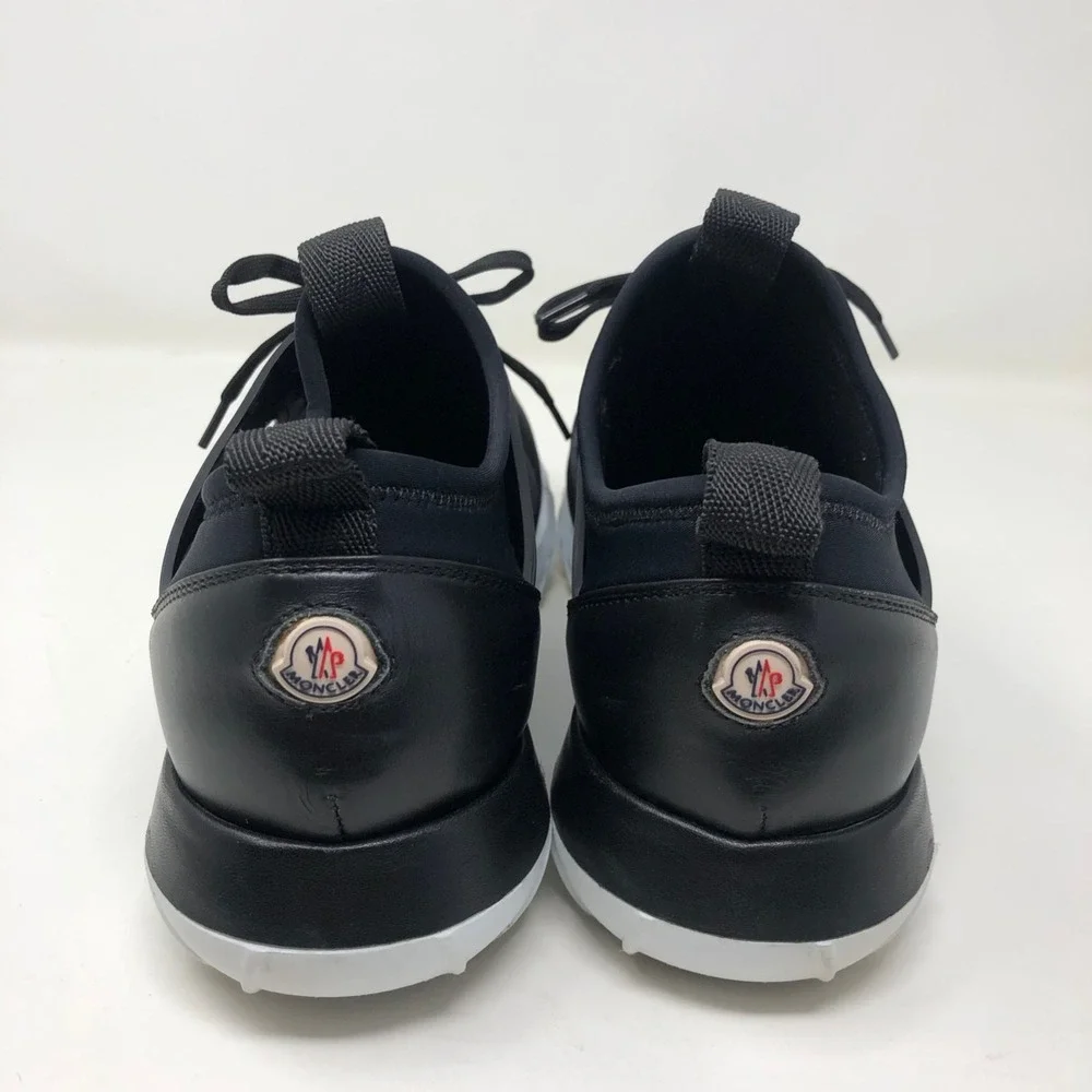 Moncler Emilien Rubber Leather Trim Neoprene Sneakers‎ Mens 41 US 8 Black